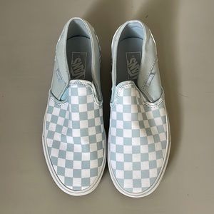 Light Blue Checkered Vans
